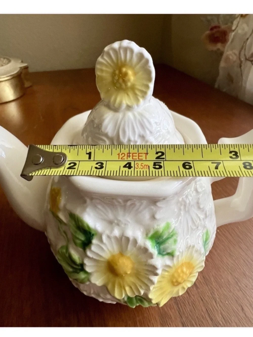 Vintage Rubens White Ceramic Daisy Mini 5